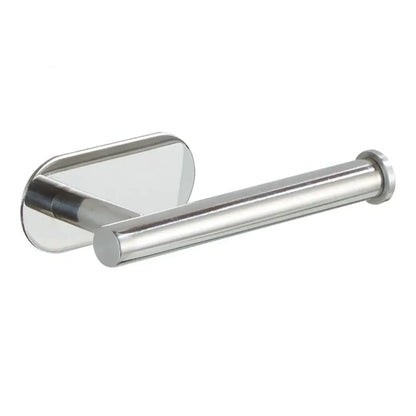 Shiny chrome finished tissue holder with sleek modern design in brushed gold stainless steel for kitchen and bathroom use