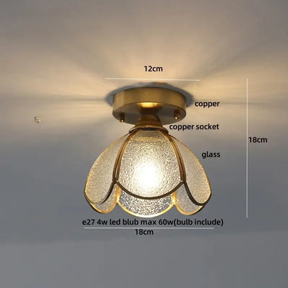 A warm-toned modern butterfly glass tiffany ceiling light with copper socket and textured glass petals for decorbites butterfly glass decor