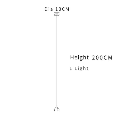 Minimalist decorbites crystal ball chandelier with 10cm diameter top and slender cord for modern living room lighting