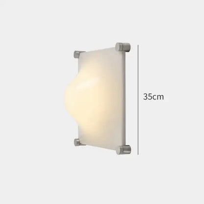 Modern chrome and glass decorbites bolla wall sconce with frosted glass diffuser and brushed metal frame for bedroom lighting