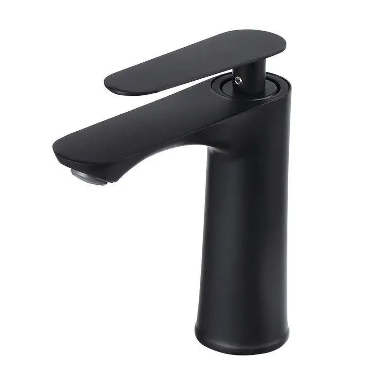 Black matte decorbites basin mixer faucet with sleek minimalist design and single handle mixer faucet handle for bathroom use