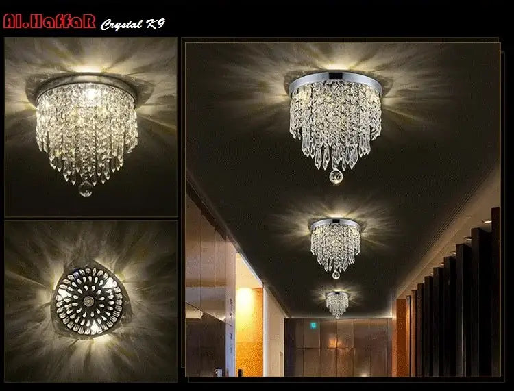 Modern chrome crystal led ceiling light with a chrome base and cascading clear crystal droplets for living room decorbites crystal led chandelier