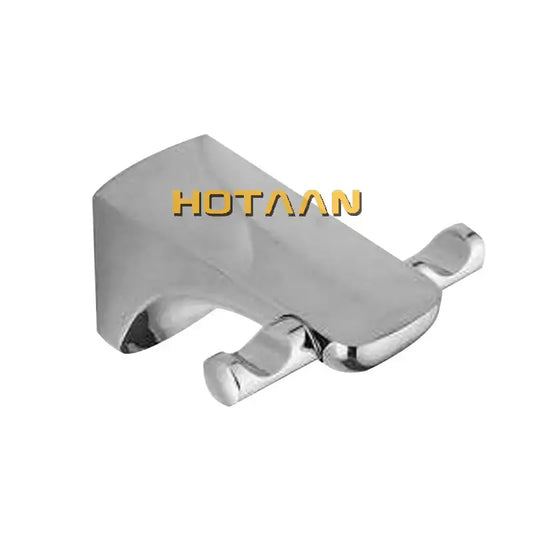Modern chrome crystal zinc double hook robe hook towel rack with sleek design for bathroom decorbites crystal zinc chrome