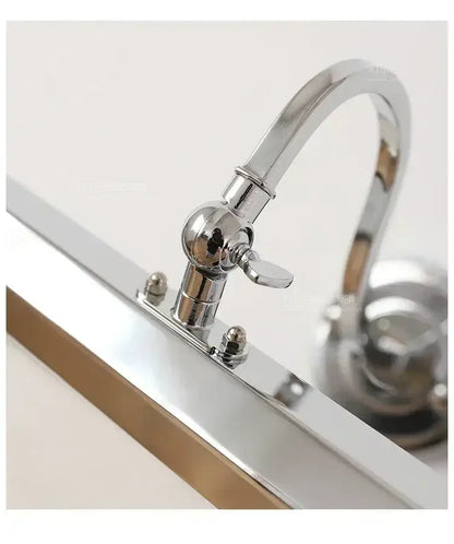 Modern chrome wall light reading lamp with chrome faucet curved spout single lever handle decorbites gold mirror headlight