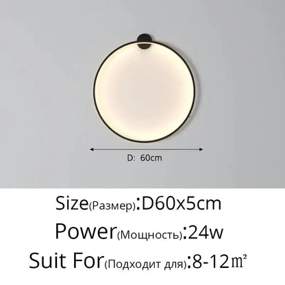 Modern circular black led wall lights featuring a soft warm glow for stylish living room decor by decorbites wall lights