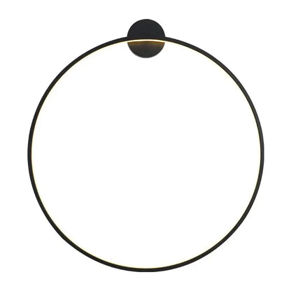 Modern circular black led wall lights with glowing ring and minimalist design perfect for living room decorbites led wall lights