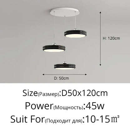 Modern chandelier pendant featuring a sleek black and white tiered design for contemporary decorbites circular modern decor