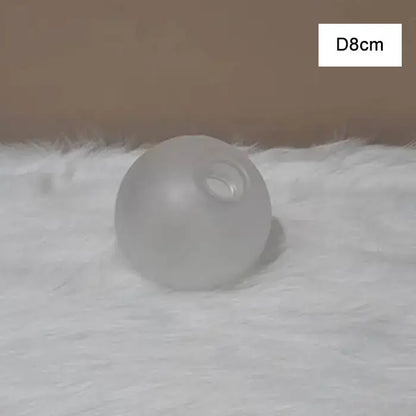 Modern clear and frosted glass shade cover replacement living room frosted glass globe with central hole 8cm diameter