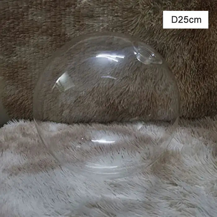 Modern clear transparent plastic balloon with 25cm diameter as glass shade cover replacement for living room use