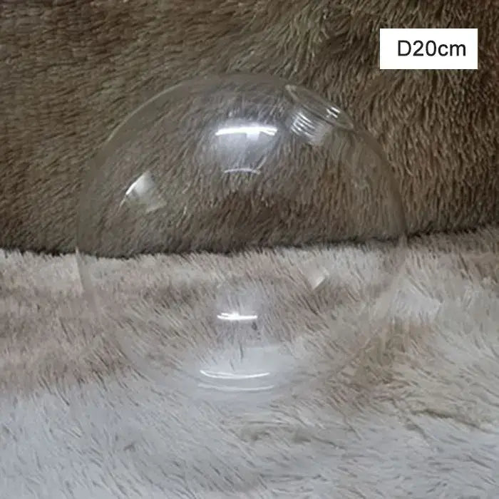 Modern clear glass shade cover replacement with a 20cm diameter transparent plastic dome for living room use