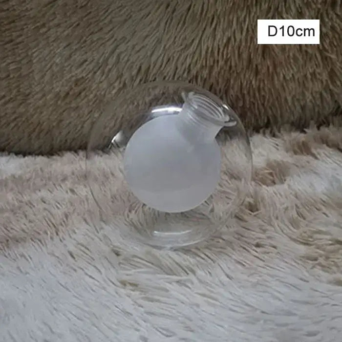 Modern clear and frosted glass shade cover replacement with 10cm diameter bulbous center for living room use