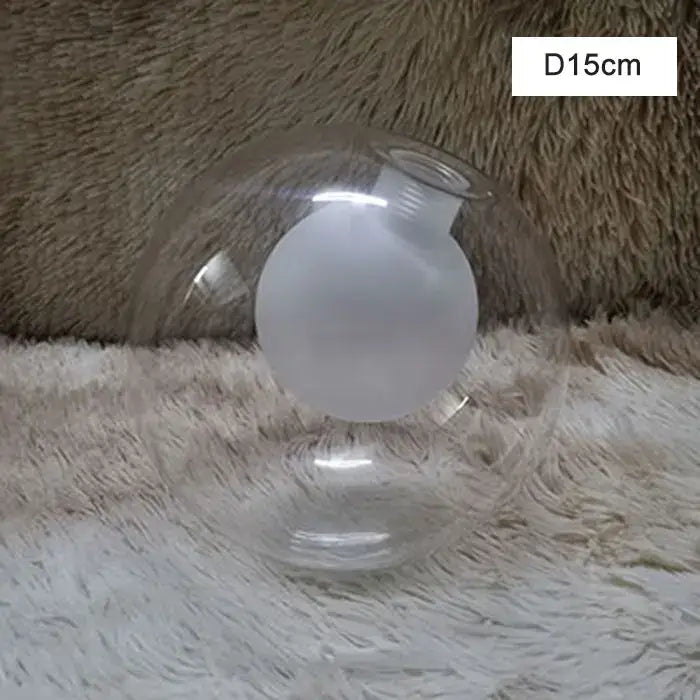 Modern clear and frosted glass shade cover replacement with threaded neck for living room light fixtures