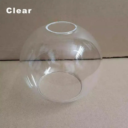 Modern clear glass ball lampshade with smooth transparent surface and openings for living room pendant lights afralia glass ball