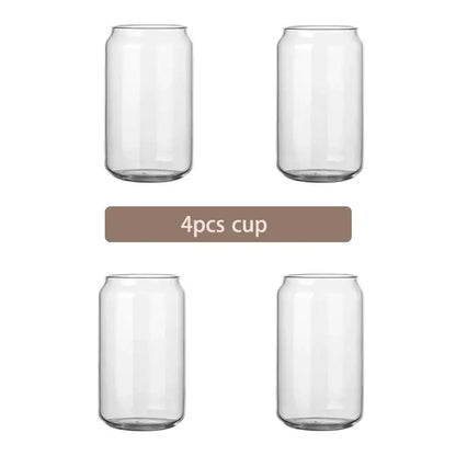 Modern clear glass cups with sleek cylindrical design and smooth rims feature bamboo lids for kitchen use decorbites glass cup