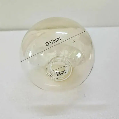 Modern clear glass shade replacement balloon with 12cm diameter and 2cm base opening for living room globe