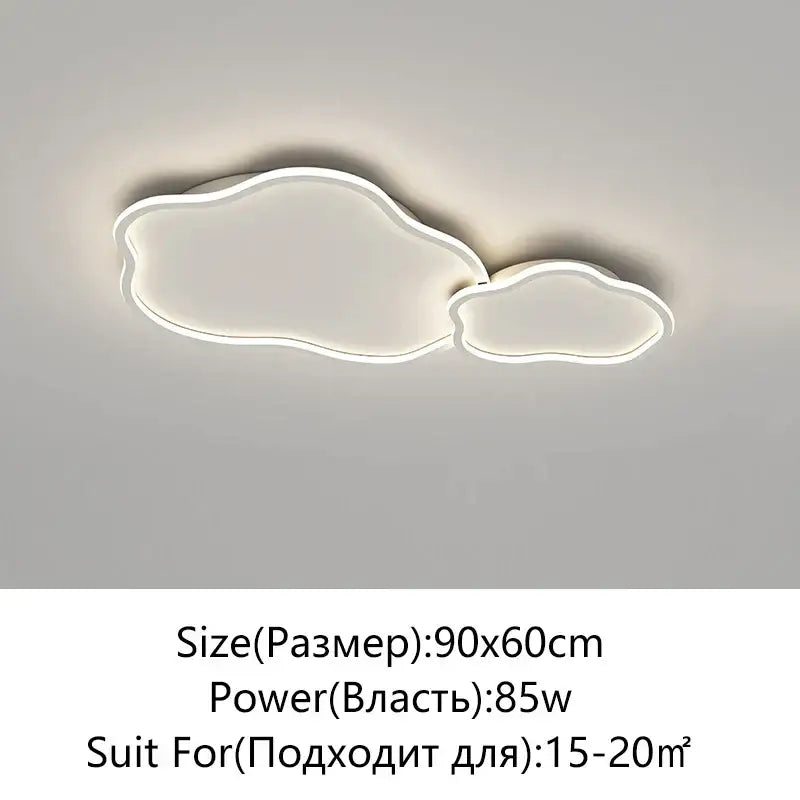 Modern cloud black led ceiling light featuring decorbites led ceiling design with white minimalist illuminated edges