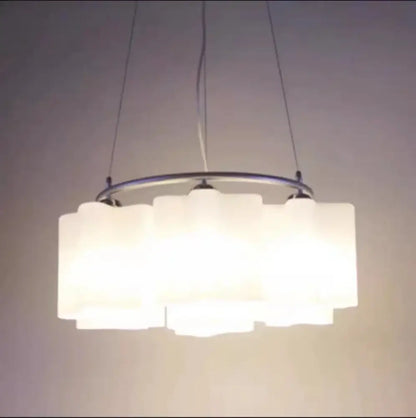 Modern cloud glass led ceiling light featuring white frosted glass and sleek chrome ring frame for bedroom decorbites ceiling light