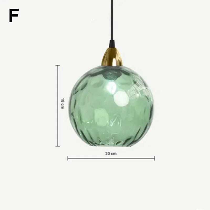 Modern Colorful Glass Pendant Light in Polished Chrome - Decorbites