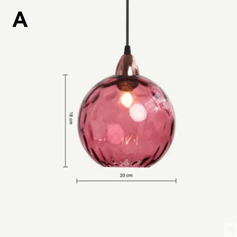 Modern Colorful Glass Pendant Light in Polished Chrome - Decorbites