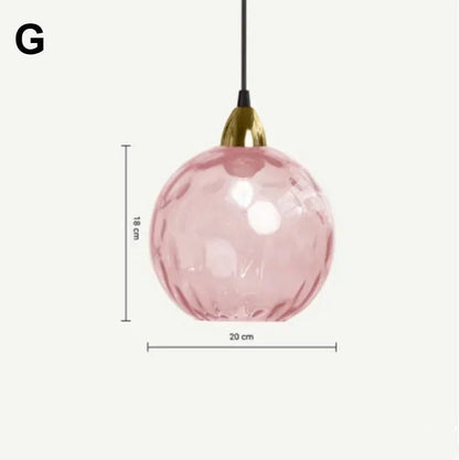 Modern Colorful Glass Pendant Light in Polished Chrome - Decorbites