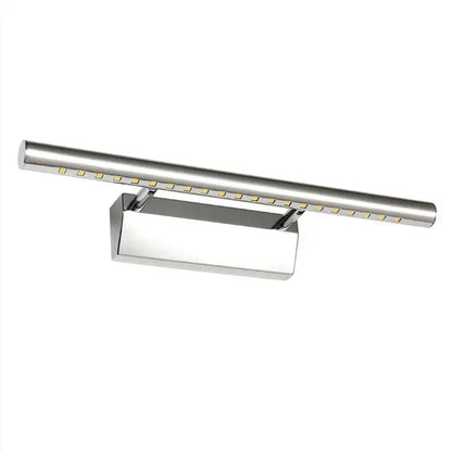 Modern chrome-finished led bathroom mirror light with sleek elongated bar design perfect for decorbites copper bathroom decor
