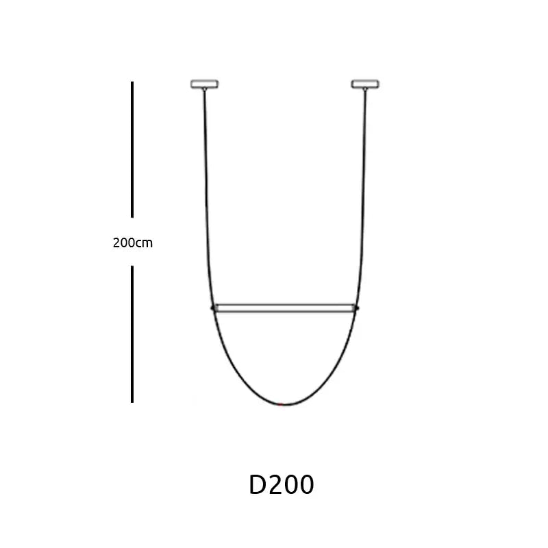 Modern copper leather bell pendant light d200 is a 200cm tall u-shaped hanging pendant light ideal for office decorbites bell pendant lighting