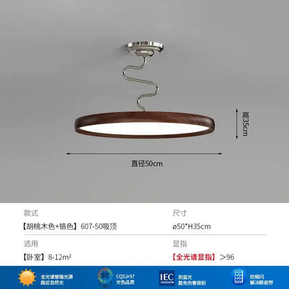 Modern cream style aluminum led chandelier with dark wood finish and chrome spiral stem for living room decorbites cream style