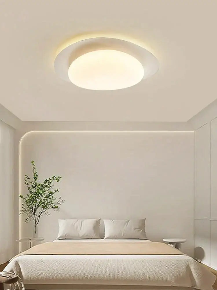 Modern cream style cobblestone ceiling light with soft white glow and minimalist design for bedroom decorbites ceiling light