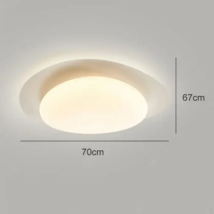 Modern cream style cobblestone ceiling light with a soft white diffused glow for bedroom decorbites cream style decor