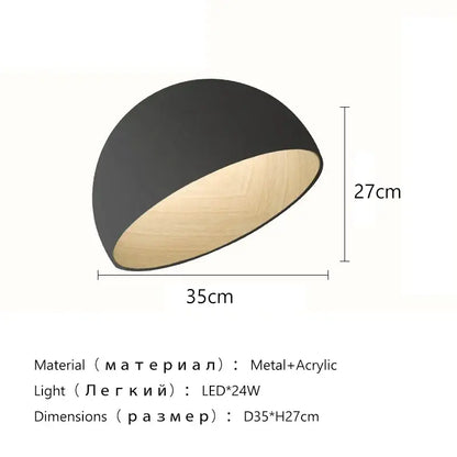 Modern cream wind led ceiling chandelier with black and light wood dome pendant lamp and sleek metal frame for living room decorbites cream wind