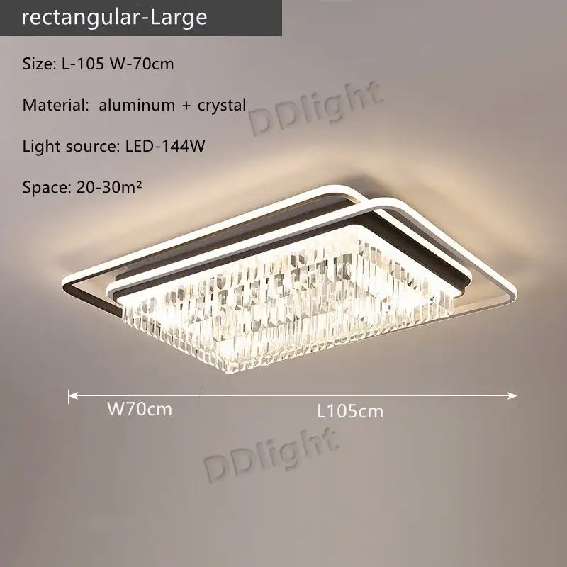 Modern crystal industrial pendant lamps with a sleek aluminum frame and cascading crystals for living room decorbites lighting