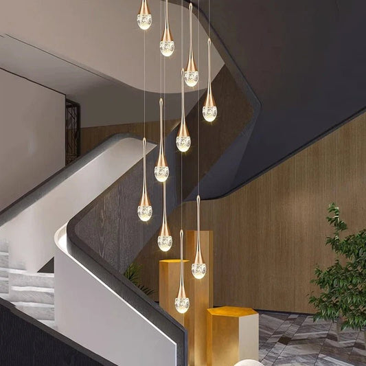 Modern Crystal Pendant Light With Adjustable Height - Decorbites