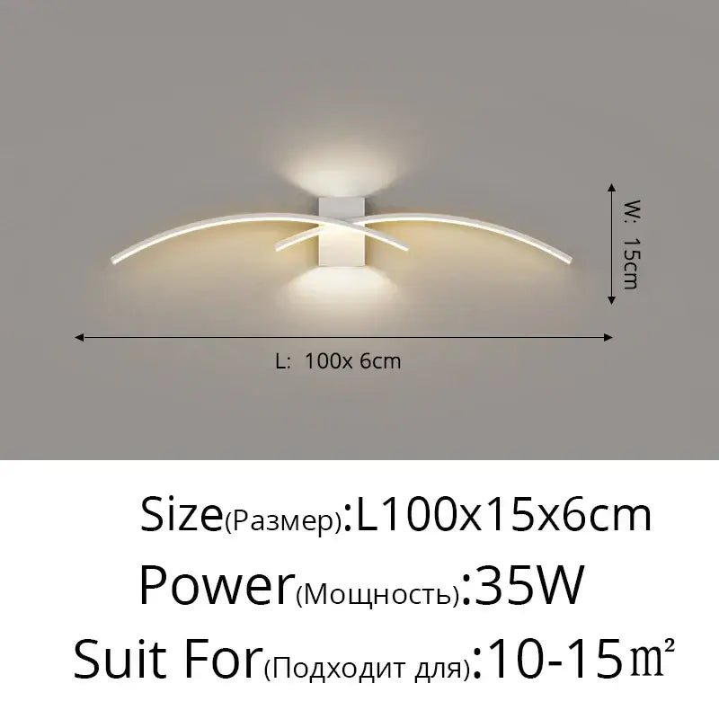 Modern white led wall lamp with sleek curved arms and minimalist design for bedroom decorbites led wall lighting