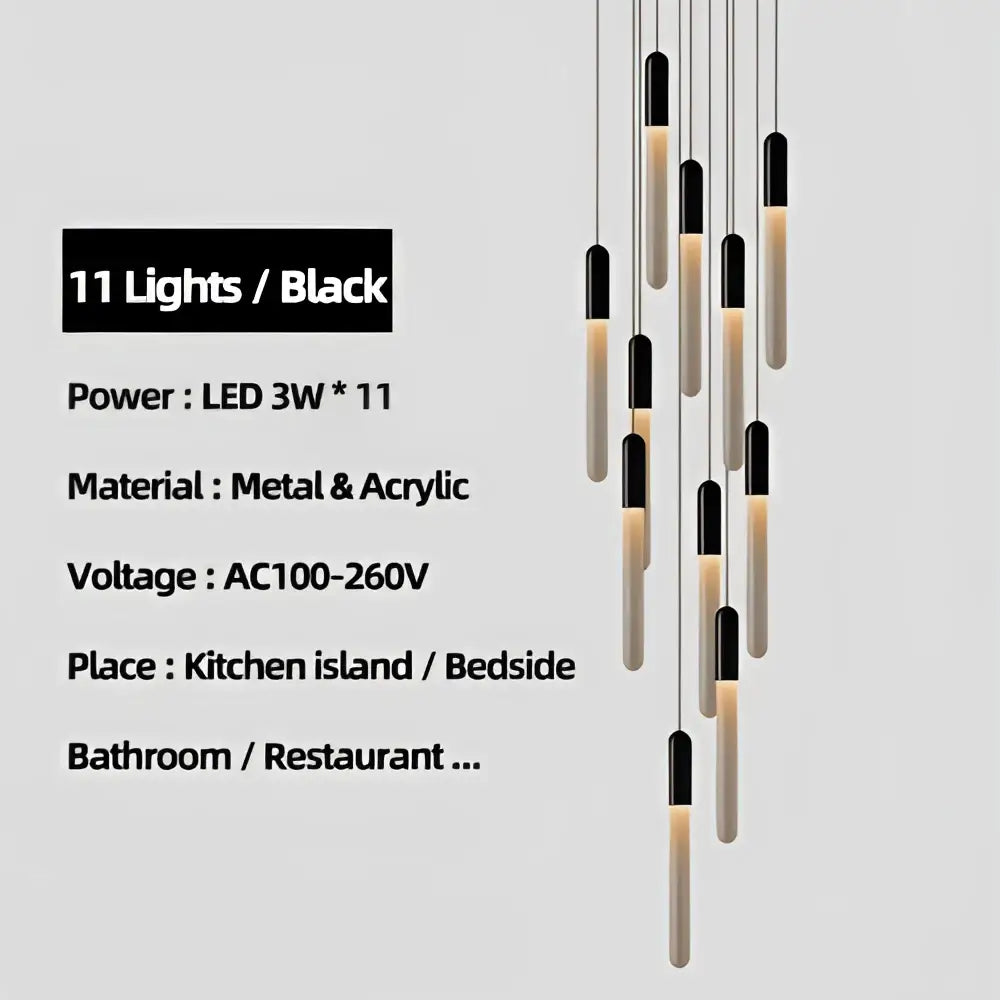 Black and translucent acrylic pendant lights with metallic accents for modern use in decorbites luxe gold tube settings