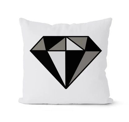 White throw pillow with decorbites geometric black diamond design in gray for modern living room decorbites geometric black white pillowcase set