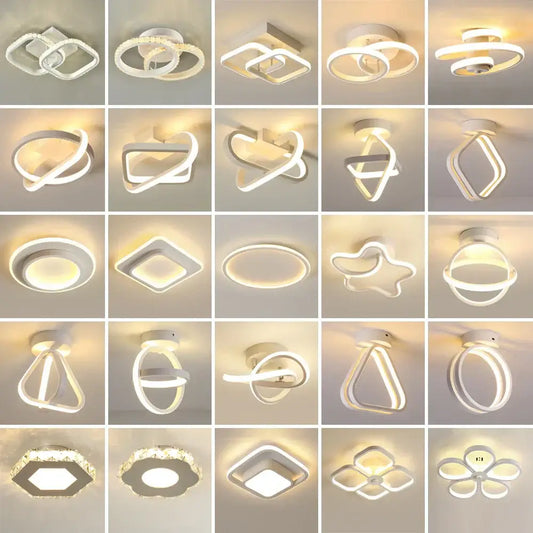 Modern geometric white led ceiling light with sleek minimalist design ideal for living room decorbites led ceiling