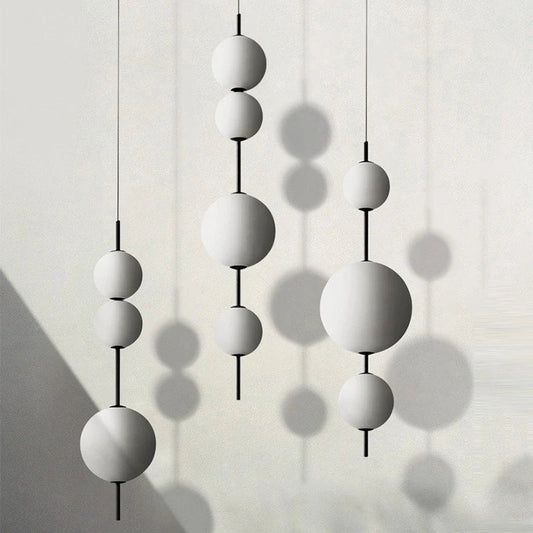 Modern Glass Globe 3-Light Pendant Chandelier - Decorbites
