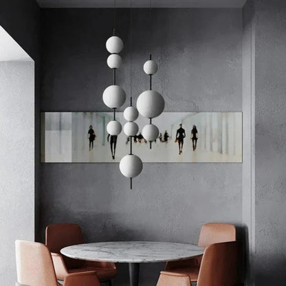 Modern Glass Globe 3-Light Pendant Chandelier - Decorbites