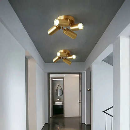 Modern gold 3-light adjustable led chandelier ceiling lamp with gold circular bases for living room decorbites adjustable led design
