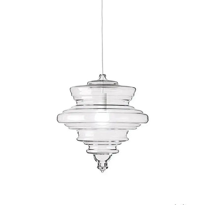 Modern gold and white decorbites glass chandelier with clear tiered rings and sleek design for dining room lighting