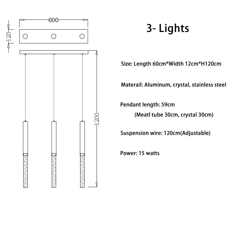 Modern gold art deco crystal led chandelier with three-light aluminum frame and stainless steel details for decorbites crystal led