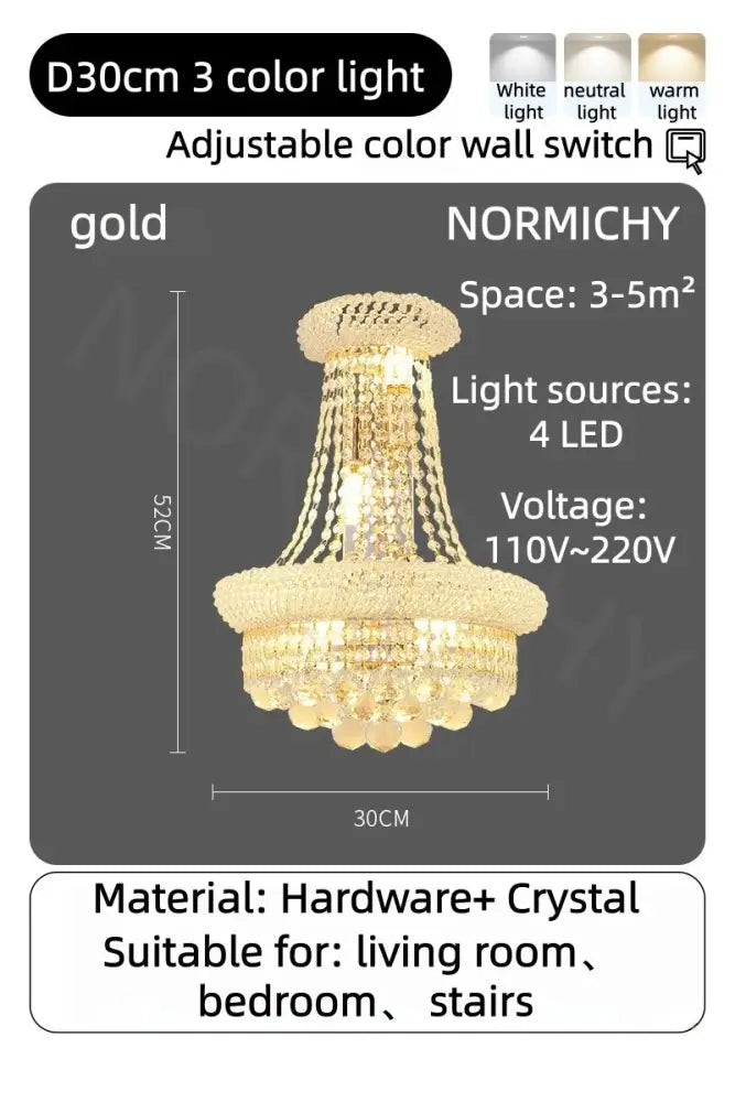 Modern gold and black pendant light with crystal accents metal finish and adjustable color lighting for dining room