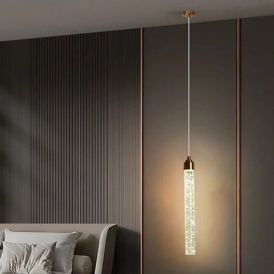 Modern Gold Bubble Crystal Pendant Light - Decorbites