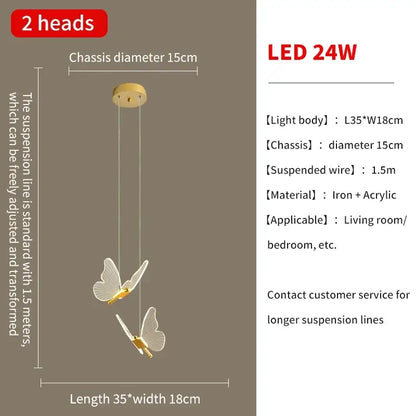 Modern gold butterfly led chandelier with translucent wings in iron and acrylic for stylish living room decorbites butterfly led