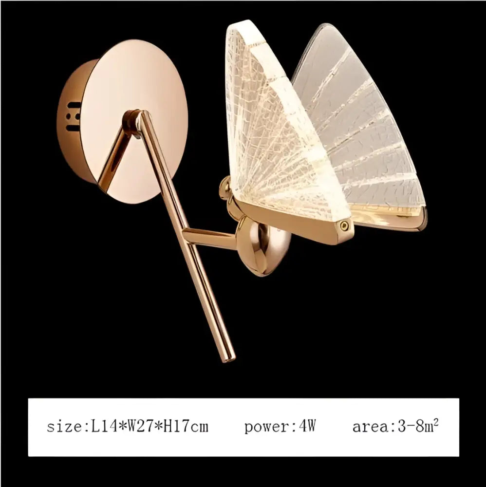 Gold-toned butterfly led pendant lamp with translucent crackled glass wings and sleek metal frame for modern decorbites butterfly led decor