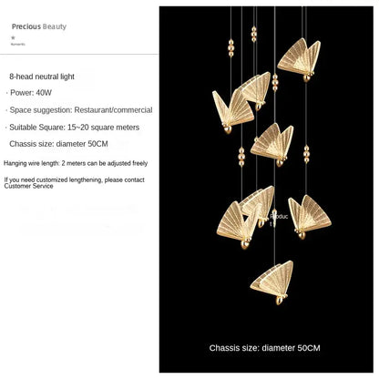 Modern gold butterfly pendant lights with intricate mesh pattern and small beads for luxury bedroom decorbites butterfly pendant lamps