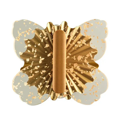 Modern gold butterfly wall lamp with textured metallic finish and gold leaf accents for bedroom decorbites butterfly wall sconce