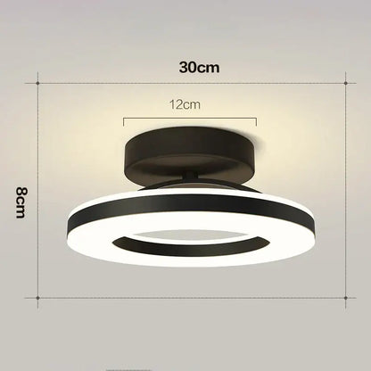 Modern black and white circular led ceiling lamp with sleek minimalist design for living room decorbites led ceiling decor