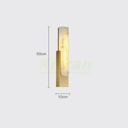 Modern gold cloud stone led wall light with golden metallic base and translucent marble-effect shade for bedroom decorbites cloud stone