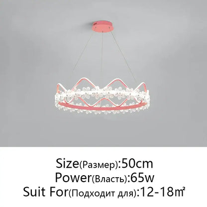 Modern gold crystal flower ring chandelier with delicate pink crown design and clear crystal accents for living room decorbites crystal flower